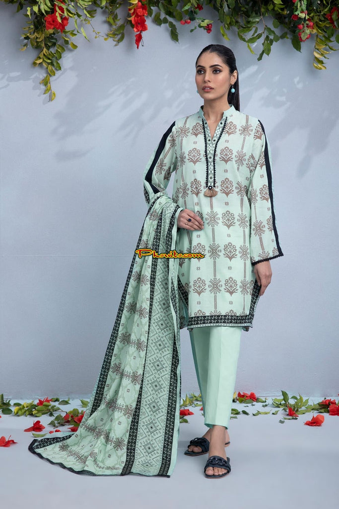 Sapphire 3Pc Printed Lawn Suit - U2DAYZ22V129