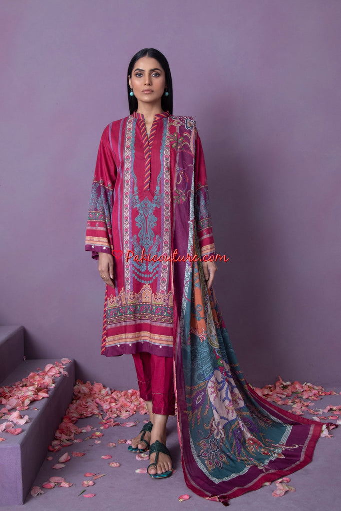 Sapphire Spring Summer Collection 3 Piece Printed Lawn - U3DAYZ22V114