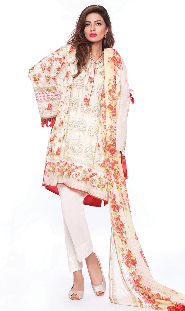 Sapphire Lawn Collection 2016 – Eid Edition –  Victorian Spring A - YourLibaas
 - 1