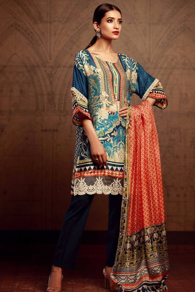 Khaadi Luxury Collection 2017 – Blue V17504