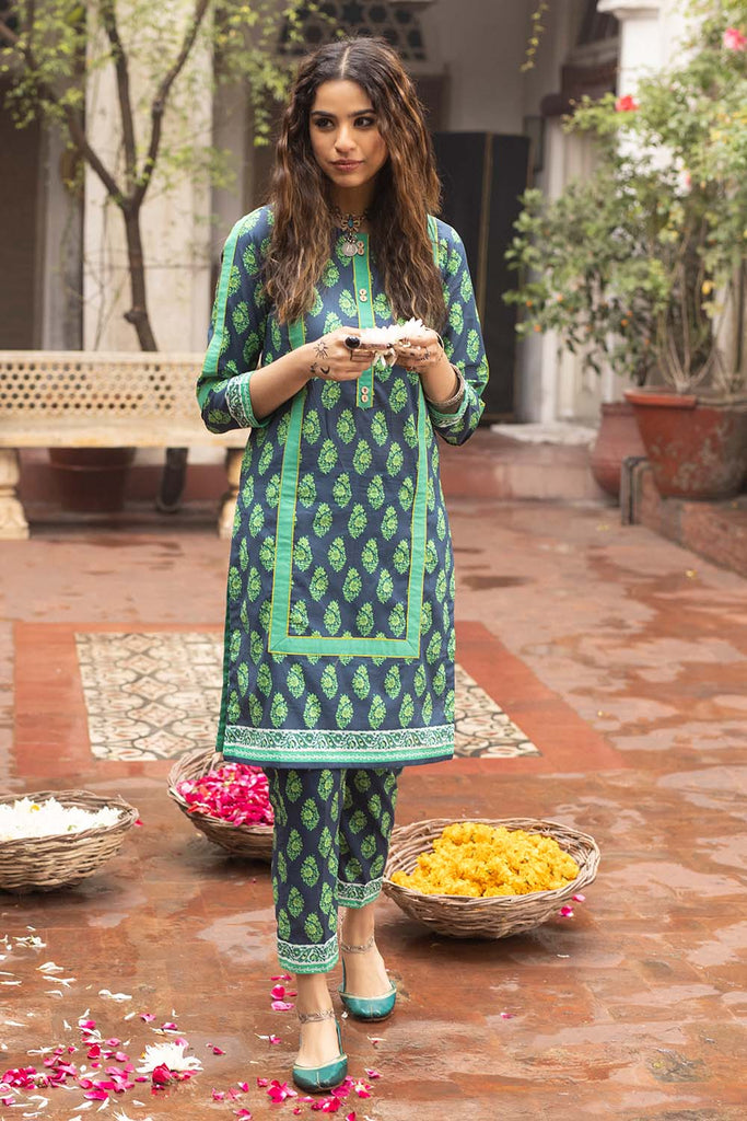 Gul Ahmed Summer Basic Lawn 2021 · 1PC Unstitched Printed Lawn Fabric SL-955 B