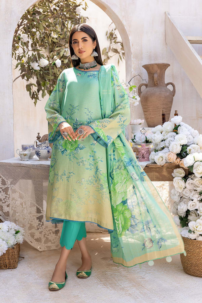 Charizma C-Prints – Printed Banarsi Suit With Banarsi Lawn Dupatta CP23-39