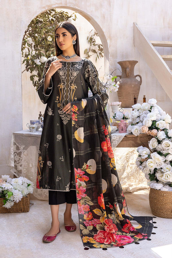 Charizma C-Prints – Printed Banarsi Suit With Banarsi Lawn Dupatta CP23-42