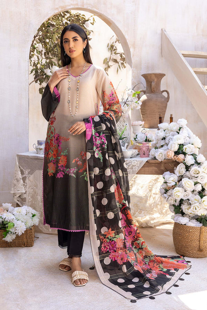 Charizma C-Prints – Printed Banarsi Suit With Banarsi Lawn Dupatta CP23-36