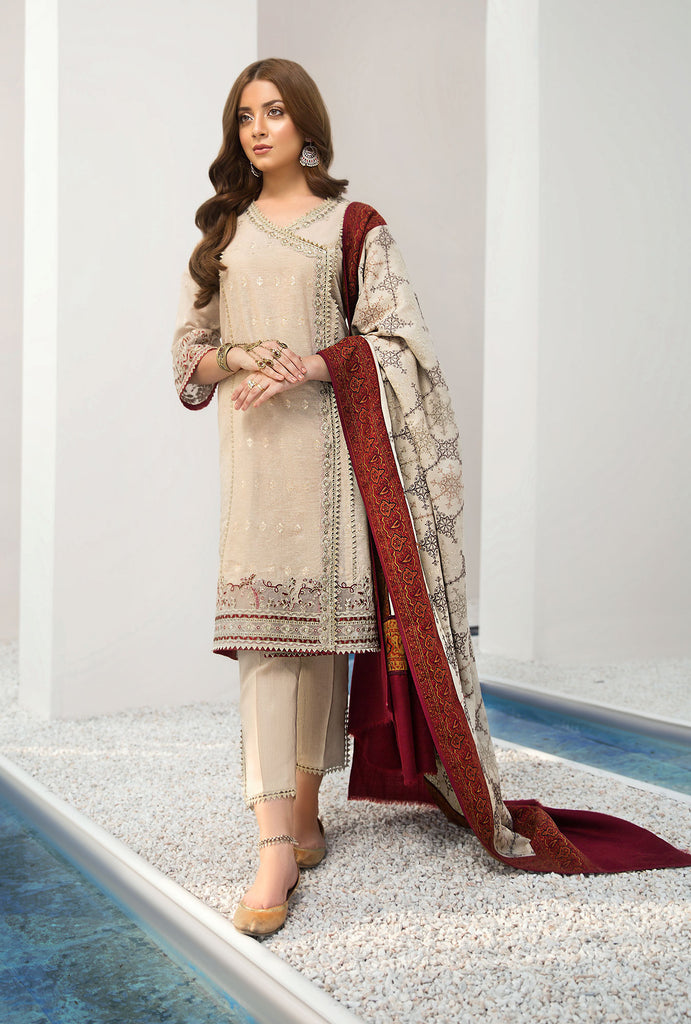 Noor by Saadia Asad Winter Collection 2019 – D6-Beige