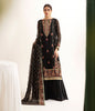 Zellbury Luxury Collection – Embroidered Shirt Shalwar Dupatta - Black - Chiffon Suit-0293 WULC23E30293