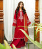 Zellbury Winter Collection  2023 – Embroidered Shirt Shalwar Dupatta - Red - Khaddar Suit - 0699 - WUW23E30699