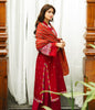 Zellbury Winter Collection  2023 – Embroidered Shirt Shalwar Dupatta - Red - Khaddar Suit - 0699 - WUW23E30699