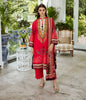 Zellbury Winter Collection – Shirt Shalwar Dupatta - Red - Khaddar Suit - 0668 - WUW23X30668