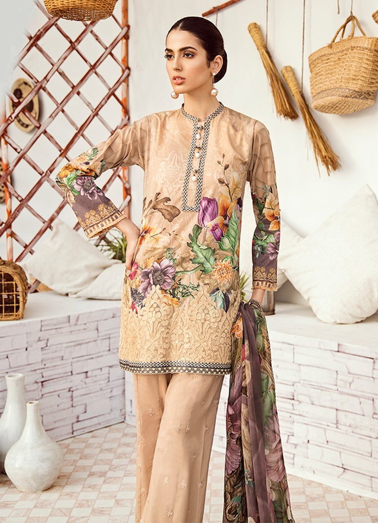 Iznik Chinon Lawn Collection Vol 3 2019 – 08 Warm Sand