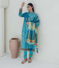 Zellbury Winter Collection  2023 – Shirt Shalwar Dupatta - Blue - Karandi Suit - 0749 - WUW23X30749