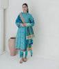 Zellbury Winter Collection  2023 – Shirt Shalwar Dupatta - Blue - Karandi Suit - 0749 - WUW23X30749