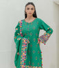 Zellbury Winter Collection  2023 – Embroidered Shirt Shalwar Dupatta - Green - Khaddar Suit - 0690 - WUW23E30690