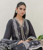 Zellbury Winter Collection  2023 – Embroidered Shirt Shalwar Dupatta - Grey - Slub Lawn Suit - 0700 - WUW23E30700