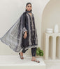 Zellbury Winter Collection  2023 – Embroidered Shirt Shalwar Dupatta - Grey - Slub Lawn Suit - 0700 - WUW23E30700