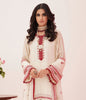 Zellbury Winter Collection  2023 – Embroidered Shirt Shalwar Dupatta - Cream - Khaadi Net Suit - 0363 - WULC22E30363