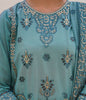 Zellbury Luxury Collection – Embroidered Shirt Shalwar Dupatta - Green - Lawn Suit WULC22E30366