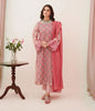 Zellbury Luxury Collection – Embroidered Shirt Shalwar Dupatta - Pink - Lawn Suit WULC22E30367