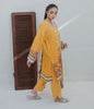 Zellbury Winter Collection  2023 – Embroidered Shirt Shalwar Dupatta - Mustard - Khaddar Suit - 0692 - WUW23E30692