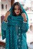 Zellbury Winter Collection  2023 – Embroidered Shirt Shalwar Dupatta - Teal Green A - Khaddar Suit - WUW22E30096