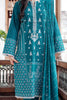 Zellbury Winter Collection  2023 – Embroidered Shirt Shalwar Dupatta - Teal Green A - Khaddar Suit - WUW22E30096