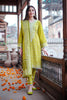 Zellbury Winter Collection  2023 – Embroidered Shirt Shalwar Dupatta - Olive Green C - Khaddar Suit - WUW22E30101