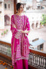 Zellbury Winter Collection  2023 – Embroidered Shirt Shalwar Dupatta - Cerise Pink - Khaddar Suit - WUW22E30092