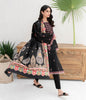 Zellbury Winter Collection  2023 – Embroidered Shirt Shalwar Shawl - Jade Black - Khaddar Suit - WUW22E30708