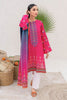 Zellbury Winter Collection  2023 – Embroidered Shirt Dupatta - Cerise Pink - Khaddar Suit - WUW22E20023