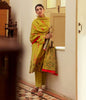 Zellbury Winter Collection  2023 – Shirt Dupatta - Mustard Yellow A - Khaddar Suit - WUW22X20008